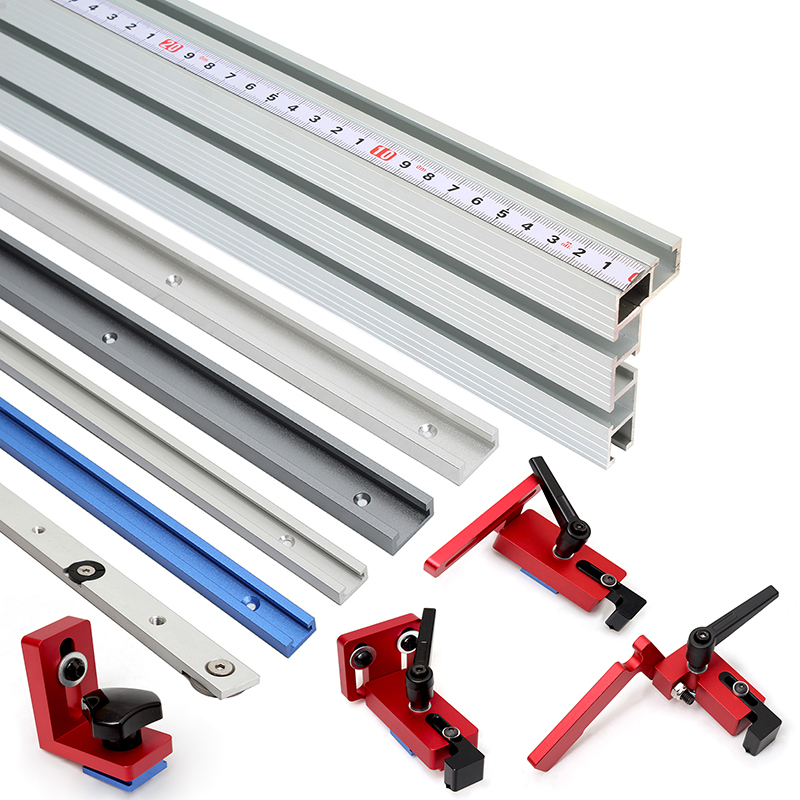 Aluminum T-Slot Profile - 1Pc 19/30/45/75Type T-tracks T-Slot Aluminium Mijter