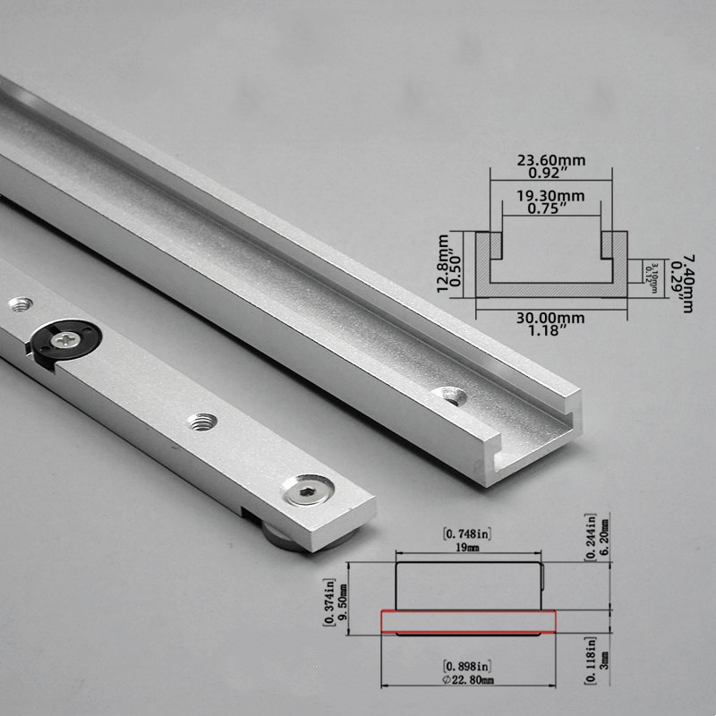 Aluminum T-Slot Profile - 2-delige T-Track & Miter Track Jig