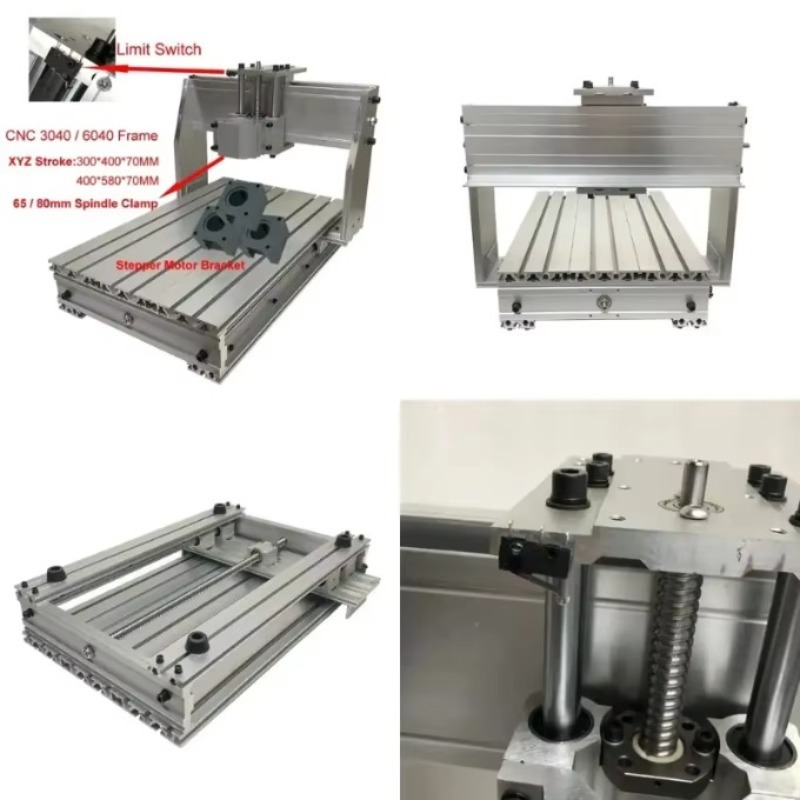 Cnc Router Machine - Aluminium CNC 3040 6040 Frame Kit