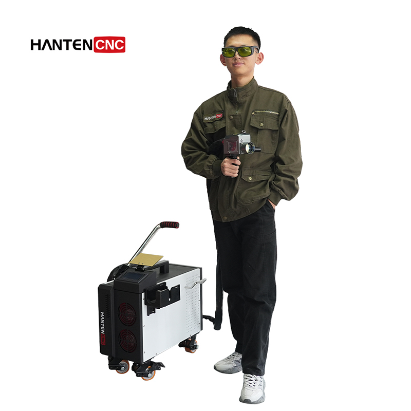 Industrial Laser Cleaning Equipment - Pulslaserreiniger 500W luchtgekoeld draagbaar handapparaat voor