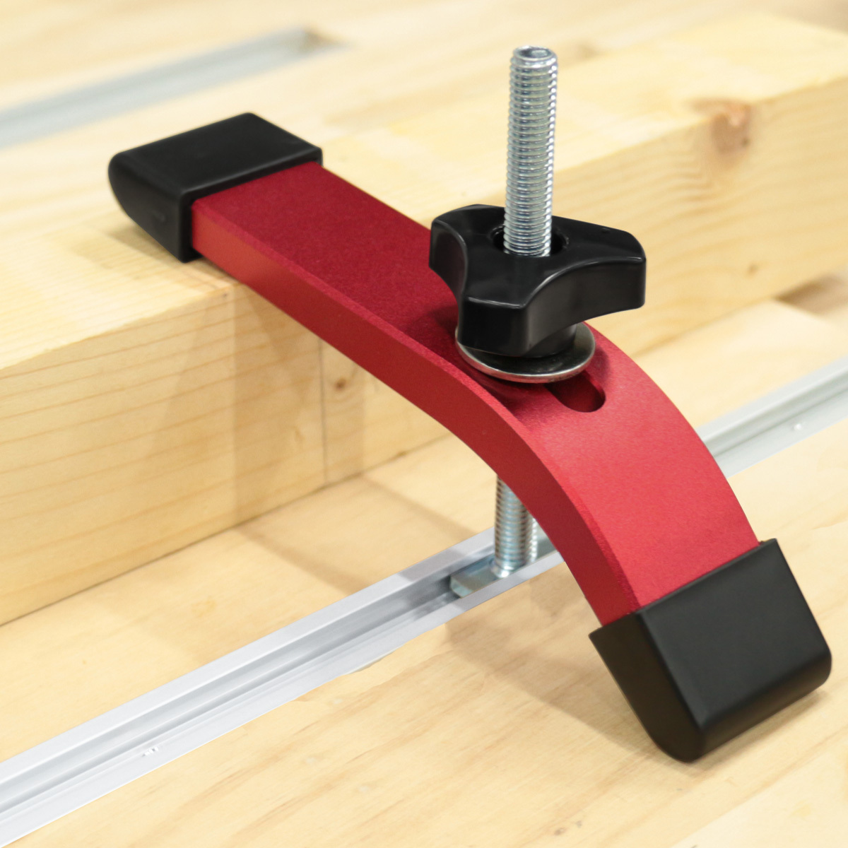 Aluminum T-Slot Profile - Houtbewerkingstafel Aluminiumlegering Snelwerkende klemmen, voor T-schuifhandgreep