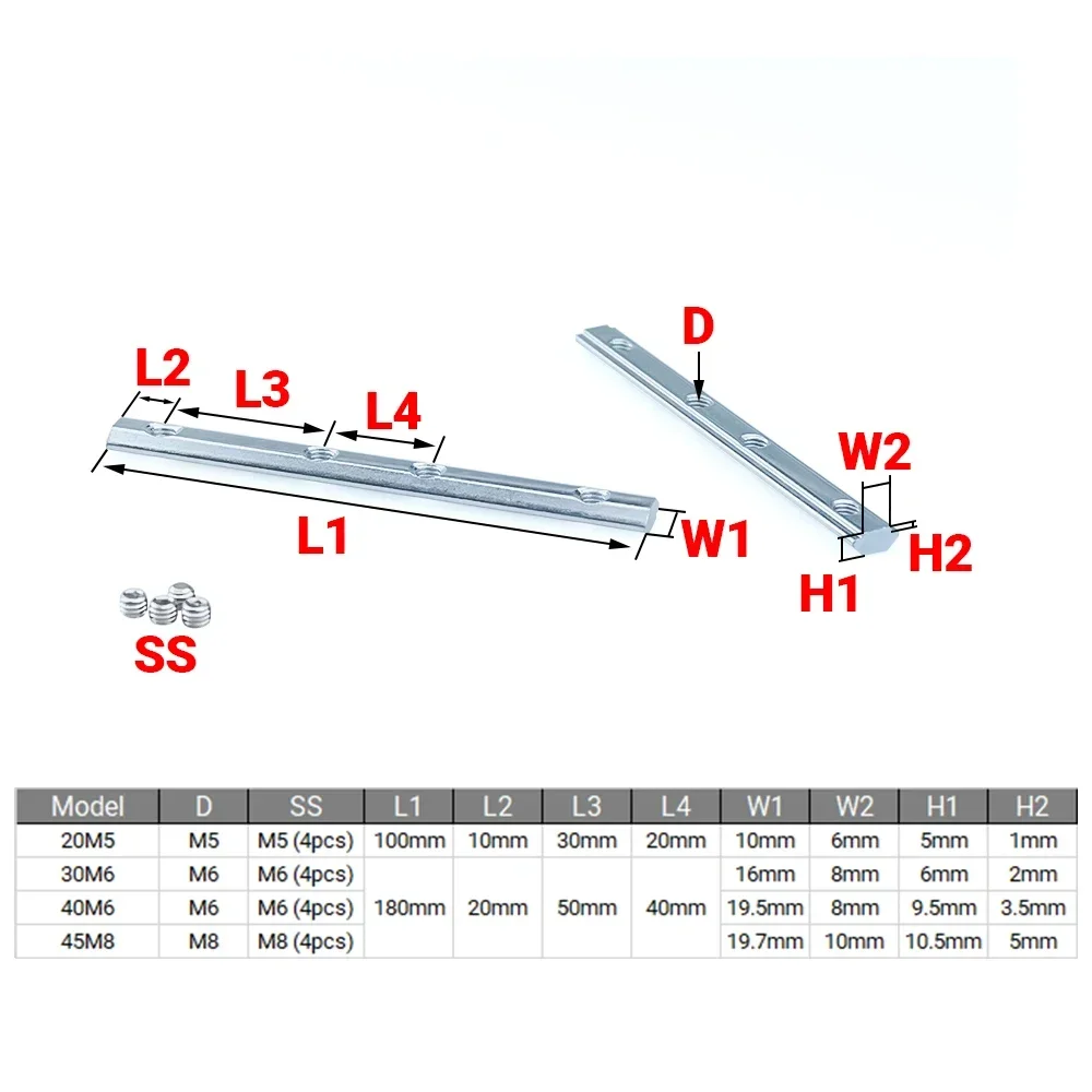 4 Stuks V-Slot T-Slot Joiner 1 - Aluminum T-Slot Profile recensie en prijs