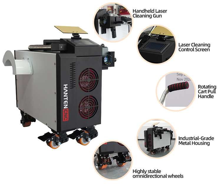 Pulslaserreiniger 500W luchtge - Industrial Laser Cleaning Equipment recensie en prijs